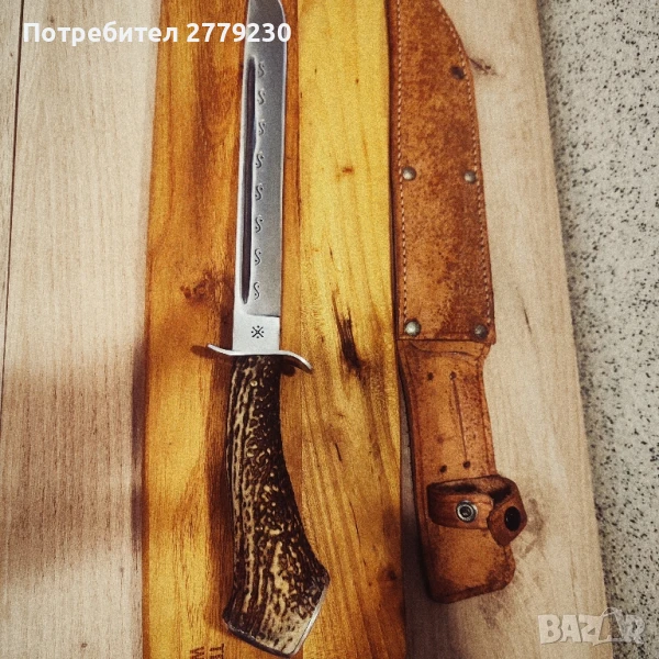 Ловен дълъг нож касапски от колекция , снимка 1