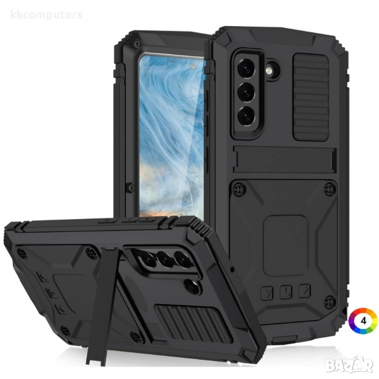 Samsung Galaxy S21 FE 5G R-Just Удароустойчив/Водоустойчив Калъф 360 Градуса Защита и Протектор, снимка 1