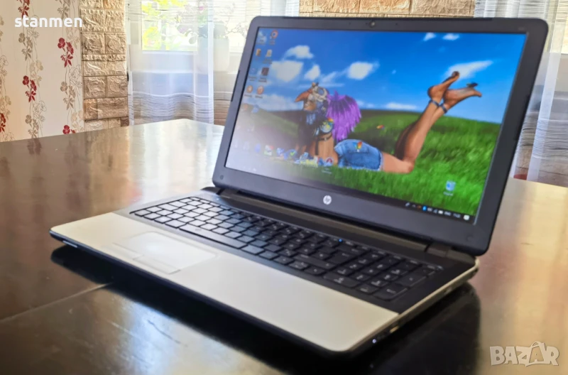 Продавам HP 355G2/мат15.6сKам/4x1.8ghzThr/ssd 256gb/8gb/AMDr5/4чБат/DVDrw  , снимка 1
