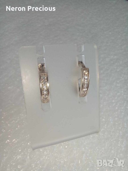 Сребърни обеци, снимка 1