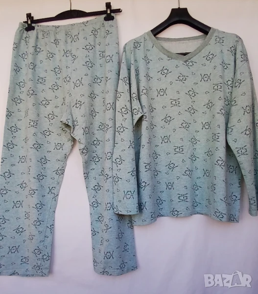 Мъжка трикотажна пижама с вата зимна., снимка 1