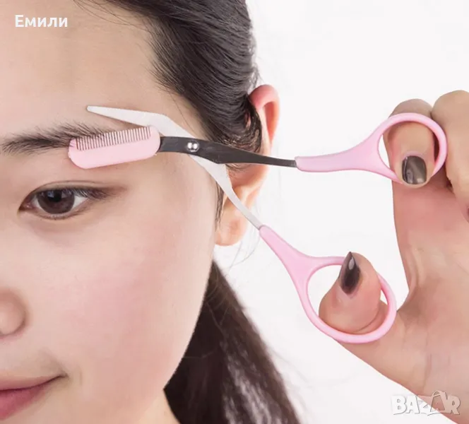 Ножичка с гребен - тример за вежди, снимка 1