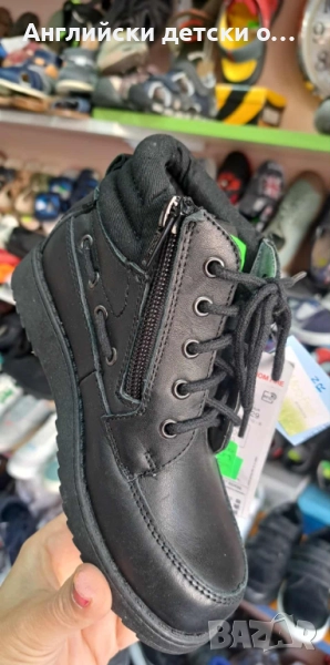 Английски детски боти естествена кожа , снимка 1