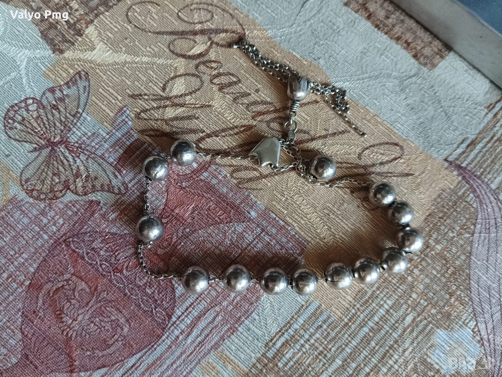 Сребърна броеница, снимка 1