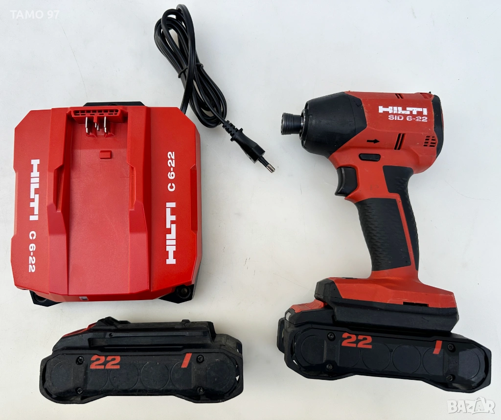 Hilti SiD 6-22 Nuron - Безчетков импакт 2х22V 4.0Ah перфектен!, снимка 1