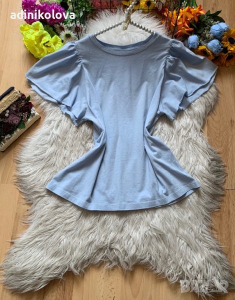 Светло синя тениска/блуза, снимка 1