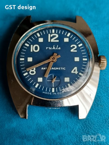 Ruhla GDR немски Мъжки часовник механичен ГДР, снимка 1