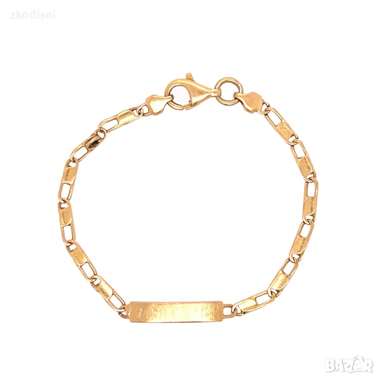 Златна детска гривна 4,67гр. 14,5см. 18кр. проба:750 модел:36410-3, снимка 1