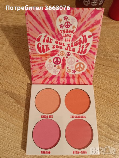 Палитра с ружове BH Cosmetics Flower Power, снимка 1