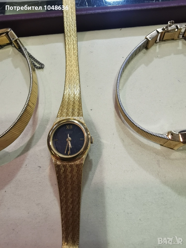 позлатени дамски часовници Orient, снимка 1