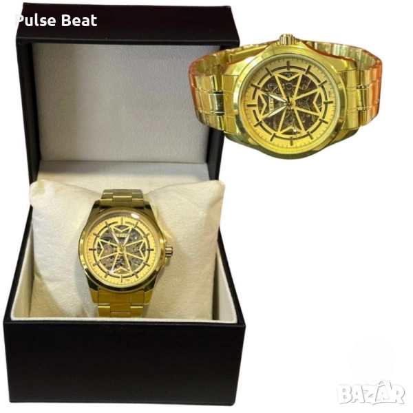 Луксозен мъжки часовник LEIYI с елегантен скелетон дизайн, снимка 1