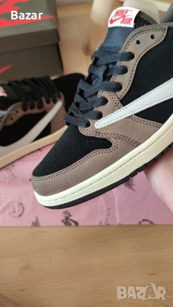 Nike Air Jordan 1 Low Travis Scott Dark Mocha Нови Мъжки Обувки Маратонки Размер 44 Номер 28см , снимка 1