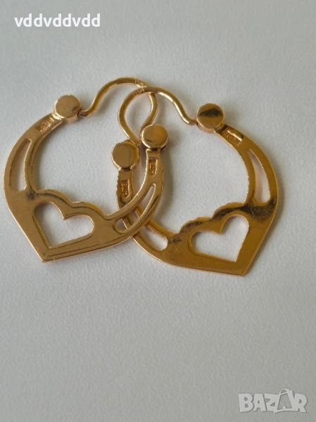 СССР златни обеци 14 карата , снимка 1