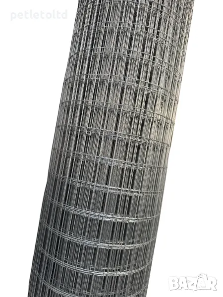 Мрежа електро-заварена с размер на карето 50 мм Х 25 мм - 100 см Х 25 метра, снимка 1