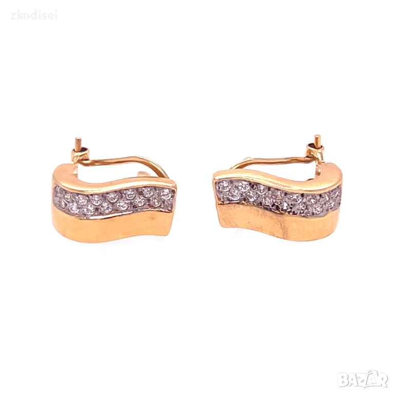 Златни обеци 5,05гр. 18кр. проба:750 модел:34668-5, снимка 1