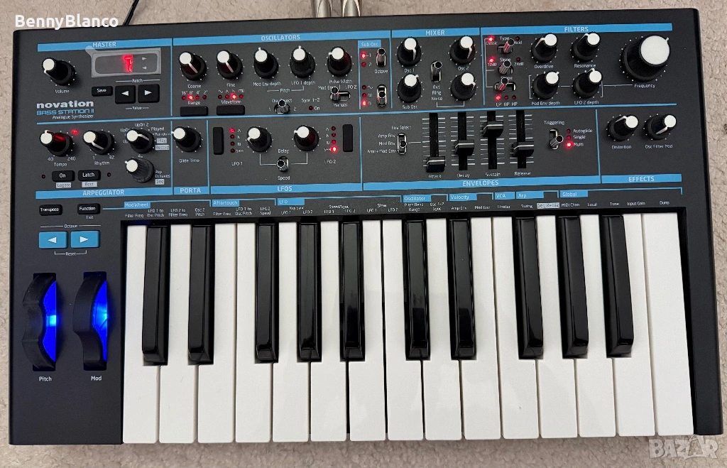 Novation Bass Station 2 Аналогов Синтезатор, снимка 1