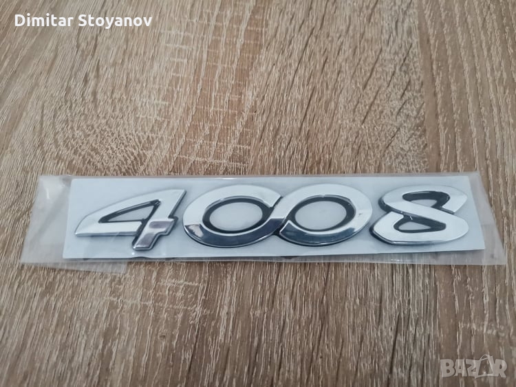 сребрист надпис Peugeot 4008, снимка 1