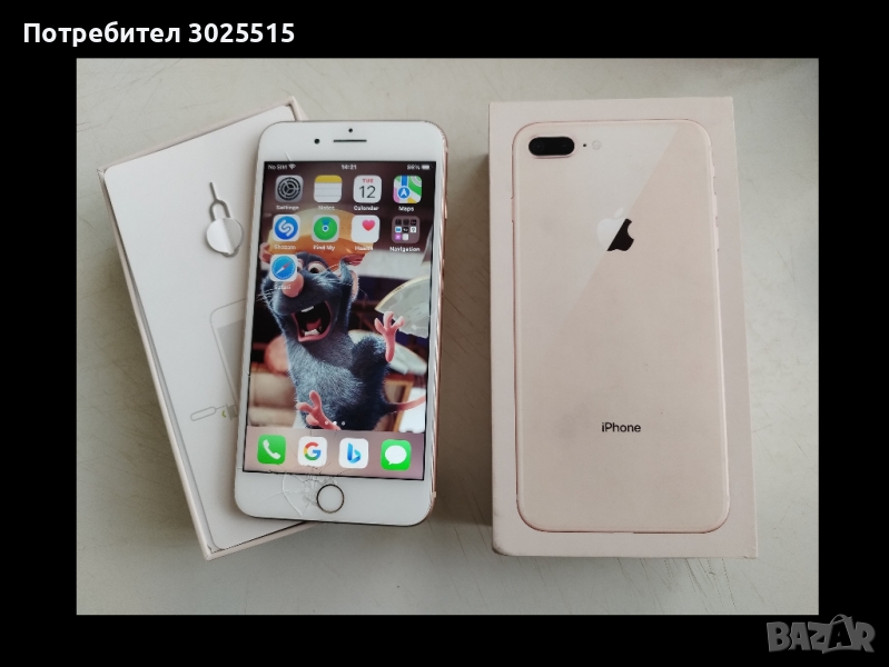 iPhone 8 Plus Gold 64GB. Счупен екран , снимка 1