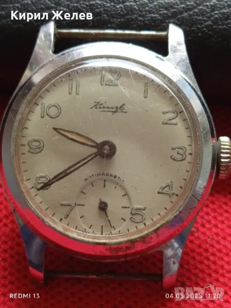 Стар механичен часовник мъжки ANTI-MAGNETIC MADE IN GERMANY перфектен работи 43969, снимка 1
