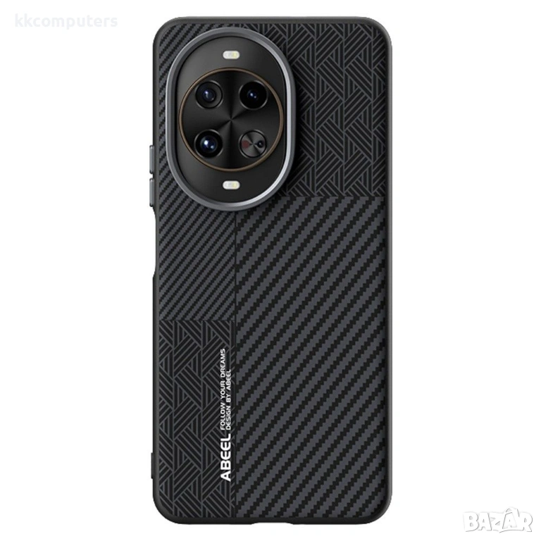 Калъф ABEEL за Huawei nova 14 Pro 5G - Магнитен, PC+TPU+Алуминий+PU Кожа, Слим(1.1мм), Хибриден Диза, снимка 1
