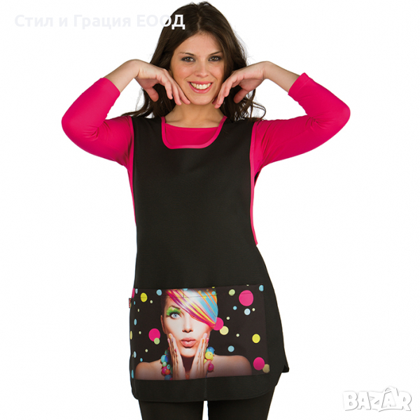 Фризьорска престилка с джоб - модели, снимка 1