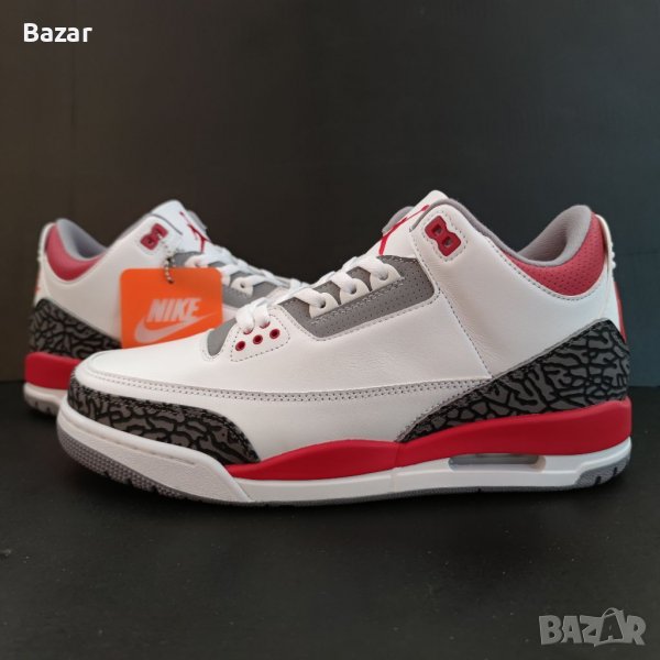Nike Air Jordan Retro 3 Fire Red Размер 47 Номер Нови Обувки , снимка 1