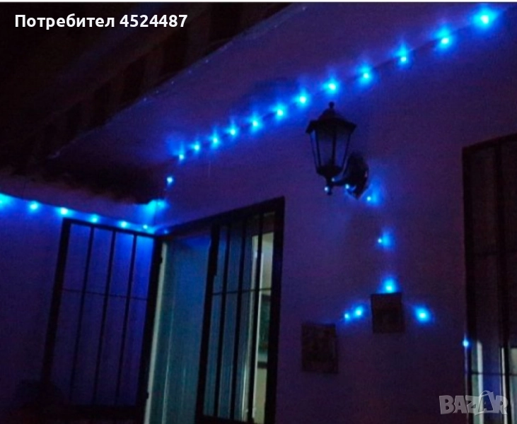 Верига от лампички за външен монтаж, 10м,, снимка 1