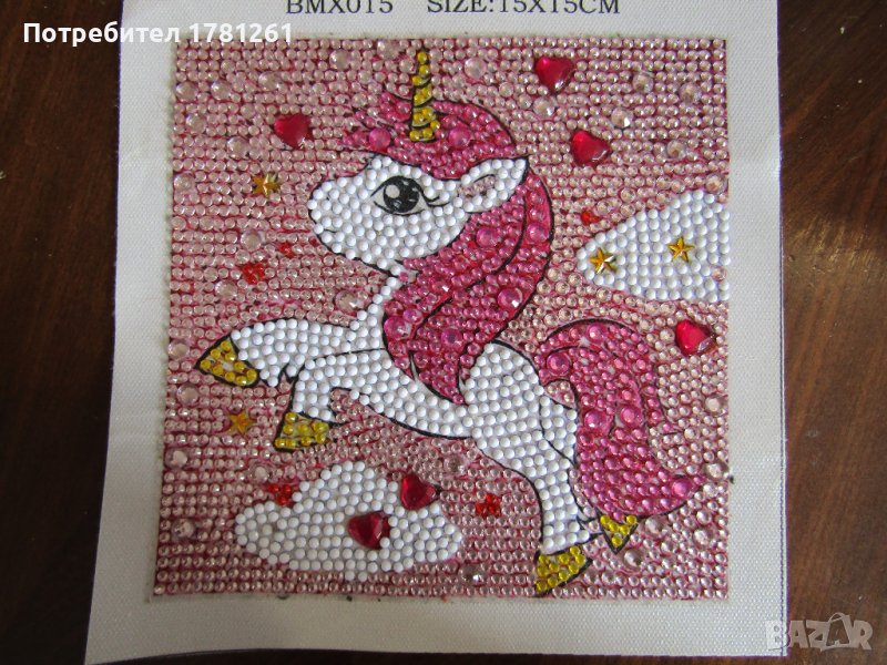 Диамантен гоблен еднорог, снимка 1