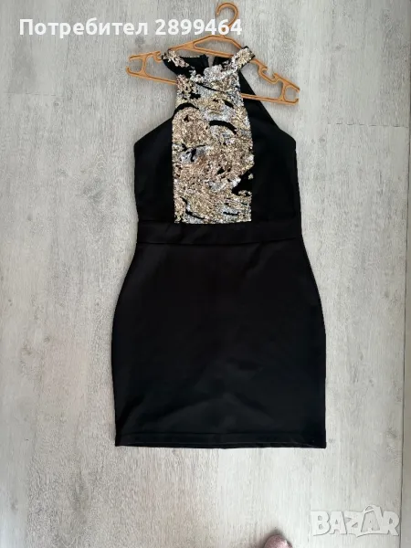 Дамска секси рокля с пайети, снимка 1