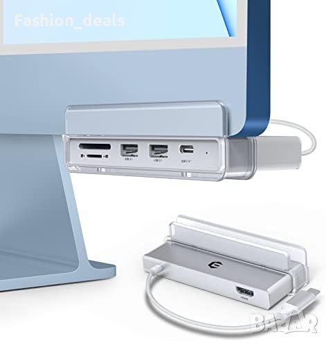 Нов 6 в 1 USB C хъб адаптер за iMac , снимка 1