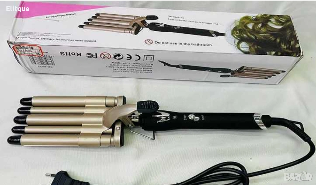 Ретро преса с пет цилиндъра Gemei 💇‍♀️, снимка 1