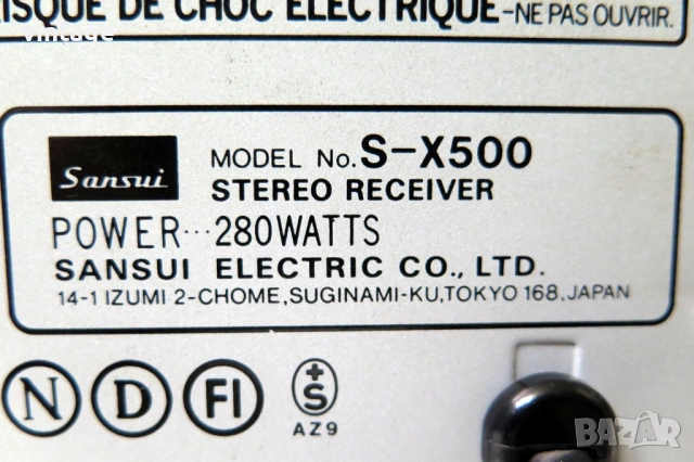 Sansui S-X500, снимка 7 - Ресийвъри, усилватели, смесителни пултове - 53522786