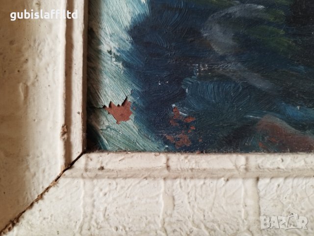 Картина "Рибарската хижа" край Варна, худ. Т.Петров, 1946 г, снимка 3 - Картини - 42598755