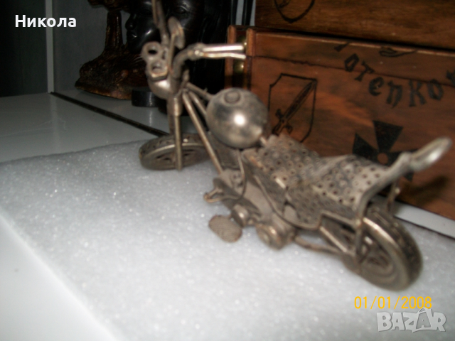 Метален ретро мотор-40см, снимка 10 - Антикварни и старинни предмети - 36321243