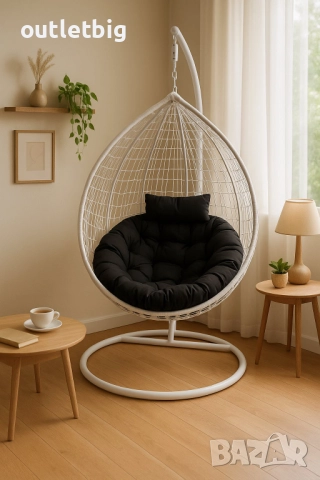 Градинска висяща люлка тип гнездо,яйце–Промоция!