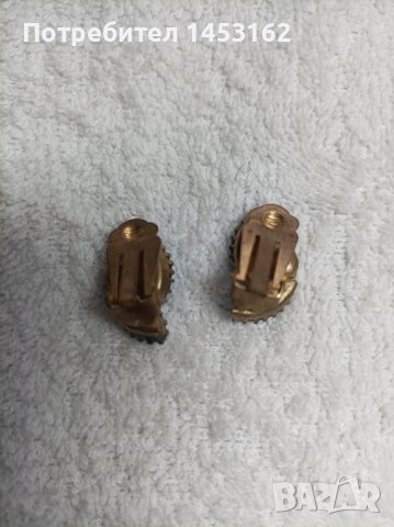 Винтидж обеци с цветни камъчета , снимка 3 - Обеци - 38735278