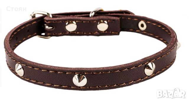 Кожена яка за котки 30x1