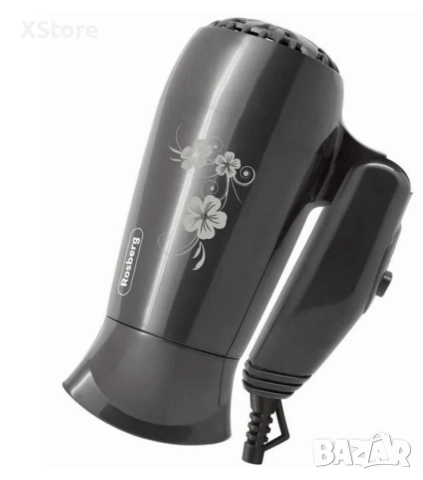 Сешоар Rosberg, 1200W, Черен/Бял, Сгъваема дръжка, снимка 3 - Сешоари - 52593514