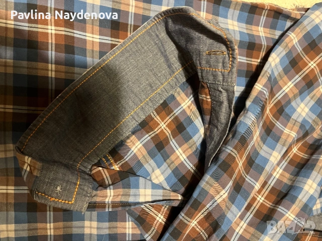 Оригинална мъжка риза BOSS, снимка 7 - Ризи - 53616223