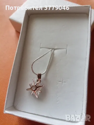 Колие с кристал, снимка 6 - Колиета, медальони, синджири - 50322392