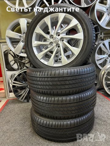 Джанти с Гуми 16 Цола 5х100  195/55/16 за Тойота Toyota Yaris 2022 Нови Оригинални 