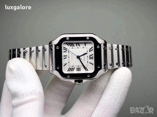 Унисекс часовник Cartier Santos de Cartier с автоматичен механизъм, снимка 4 - Мъжки - 41977619