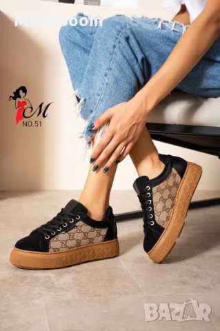 Gucci дамски маратонки Два цвята , снимка 3 - Маратонки - 48317789