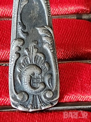 лъжички за чай / за кафе, 2 комплекта по 6 броя, посребрени от мелхиор, нови, произведени в СССР, снимка 10 - Прибори за хранене, готвене и сервиране - 39106975