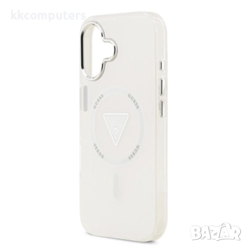 Оригинален кейс Guess IML Gradient Triangle Logo, За iPhone 17 (6.3), Прозрачен и Протектор, снимка 5 - Калъфи, кейсове - 52288507