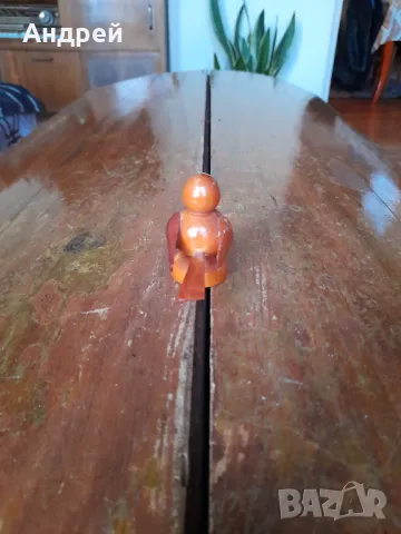 Стара дървена фигурка пиле, снимка 4 - Други ценни предмети - 48996530