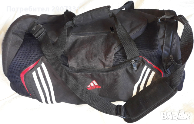 Спортна чанта Adidas. Размери 57 x 30 x 22 см, снимка 3 - Чанти - 44590101