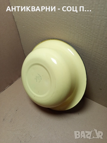 Соц Стар Емайлиран Руски Леген Легенче Купа. , снимка 2 - Антикварни и старинни предмети - 51781458