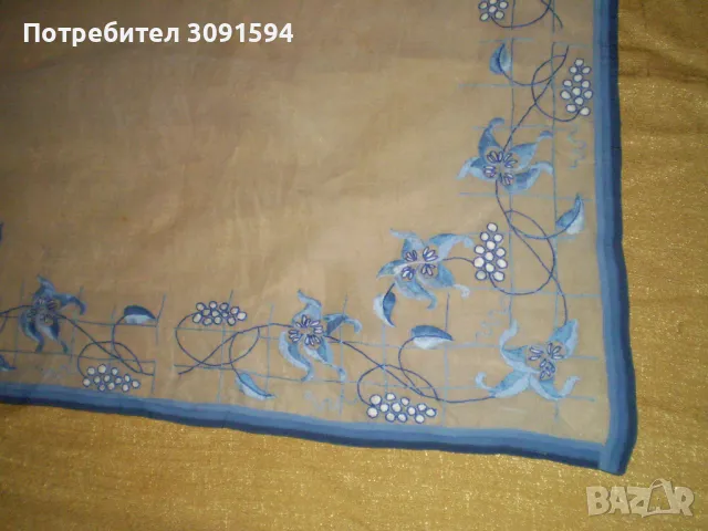 стара ръчно бродирана покривка  на батиста рядка находка, снимка 3 - Други ценни предмети - 48440087