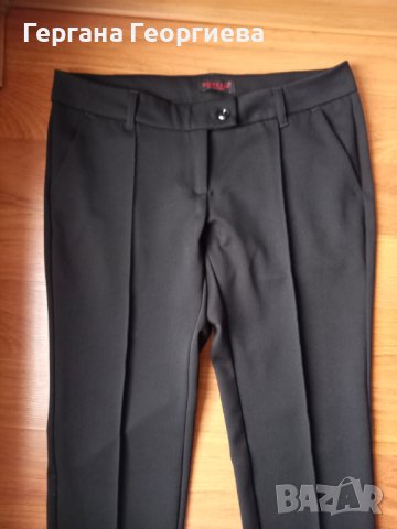 Дамски нов черен панталон Вoneli, снимка 5 - Панталони - 34327300